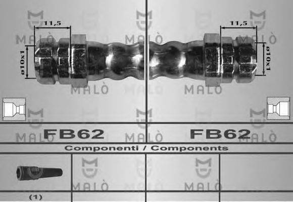 MALO 80161 Гальмівний шланг