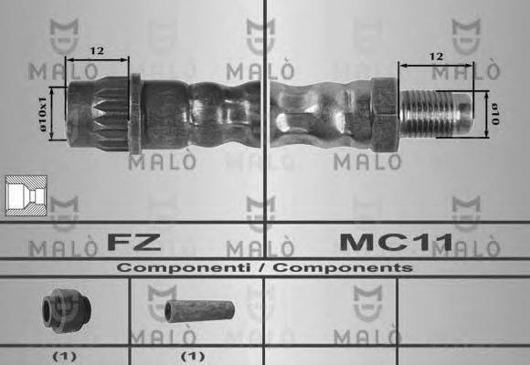 MALO 80200 Гальмівний шланг