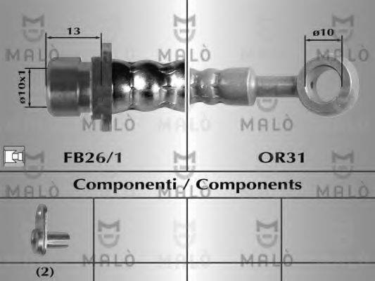 MALO 80274 Гальмівний шланг