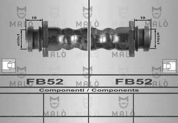 MALO 80298 Гальмівний шланг