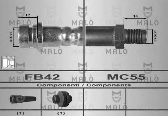 MALO 80306 Гальмівний шланг