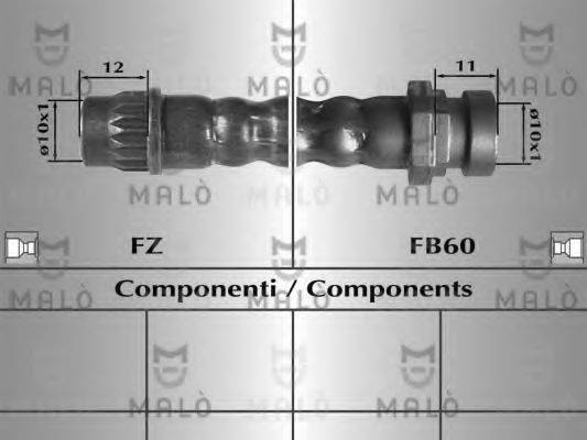 MALO 80309 Гальмівний шланг