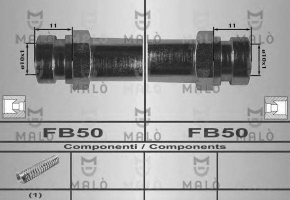 MALO 80504 Гальмівний шланг