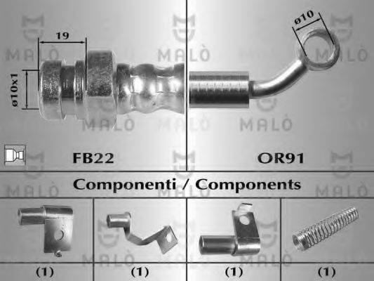MALO 80506 Гальмівний шланг