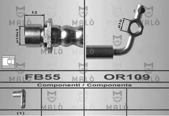 MALO 80614 Гальмівний шланг