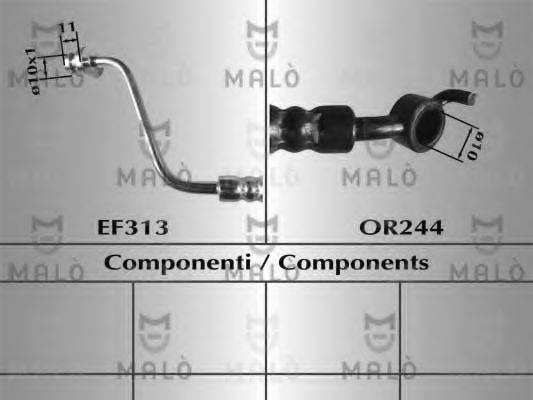 MALO 80673 Гальмівний шланг