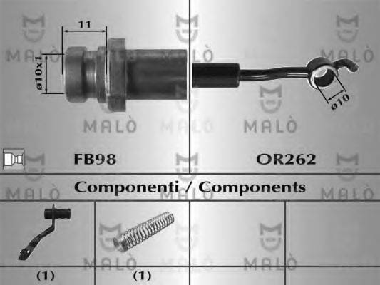 MALO 80794 Гальмівний шланг
