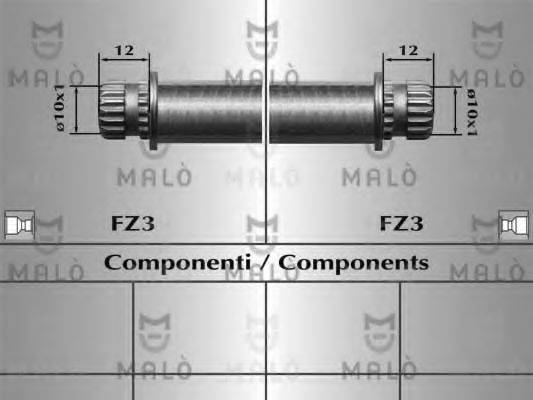 MALO 80811 Гальмівний шланг
