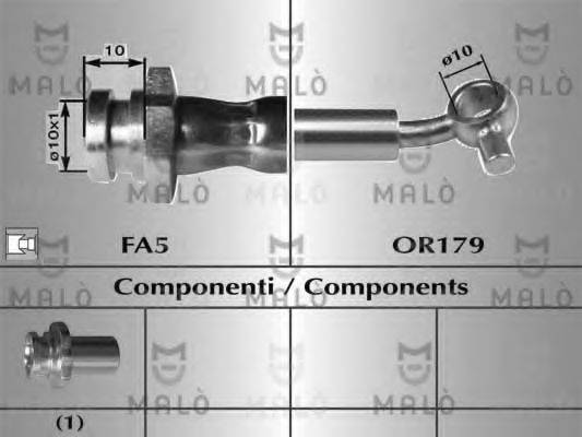 MALO 80816 Гальмівний шланг