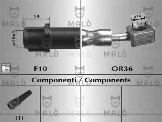 MALO 80831 Гальмівний шланг