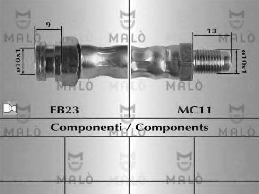 MALO 80854 Гальмівний шланг