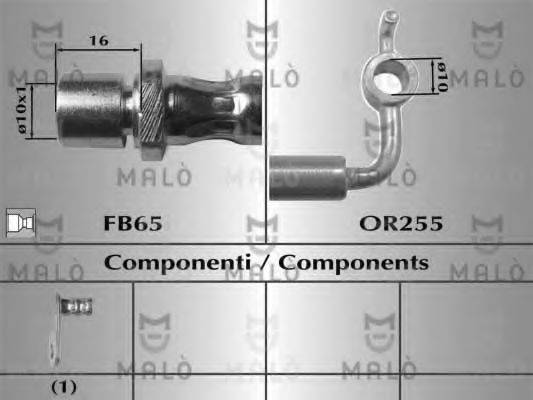 MALO 80860 Гальмівний шланг