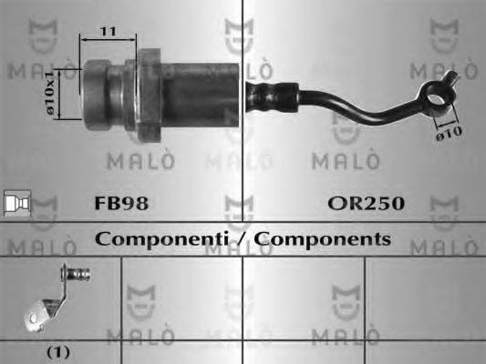 MALO 80914 Гальмівний шланг