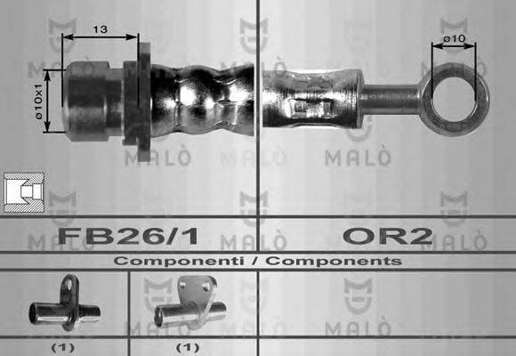 MALO 8093 Гальмівний шланг