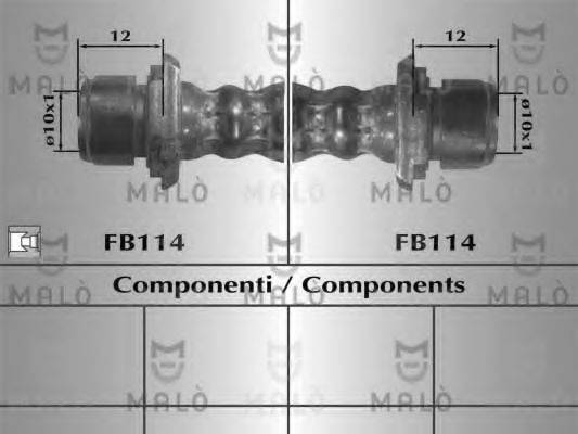 MALO 81009 Гальмівний шланг
