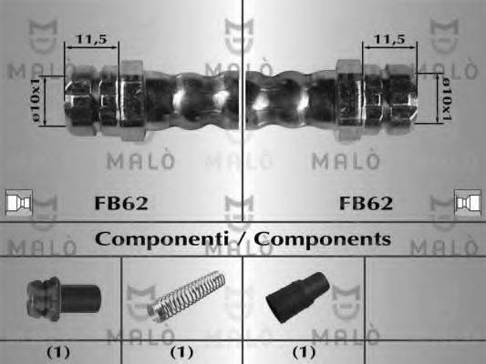 MALO 81020 Гальмівний шланг