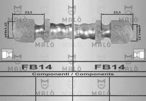 MALO 8272 Гальмівний шланг