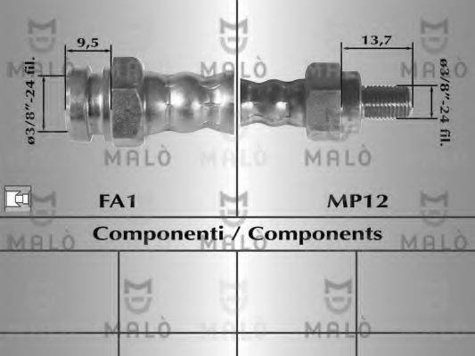 MALO 8309 Гальмівний шланг
