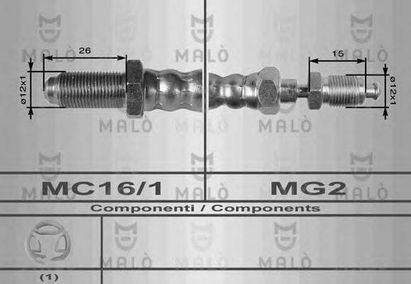 MALO 8438 Шланг зчеплення