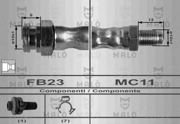 MALO 8470 Гальмівний шланг