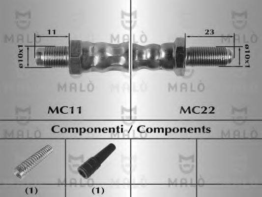 MALO 8474 Гальмівний шланг