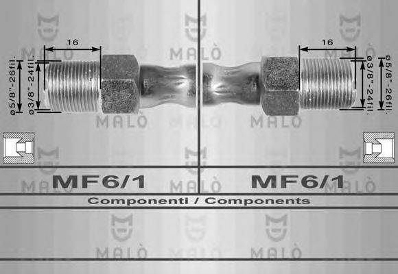 MALO 8505 Гальмівний шланг