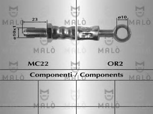 MALO 8514 Гальмівний шланг