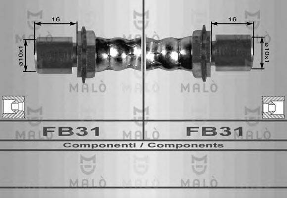 MALO 8539 Гальмівний шланг