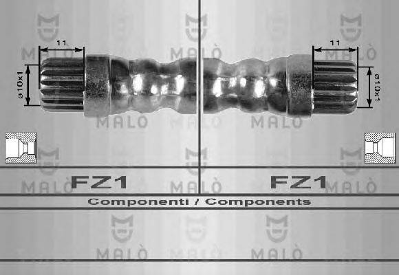 MALO 8561 Гальмівний шланг