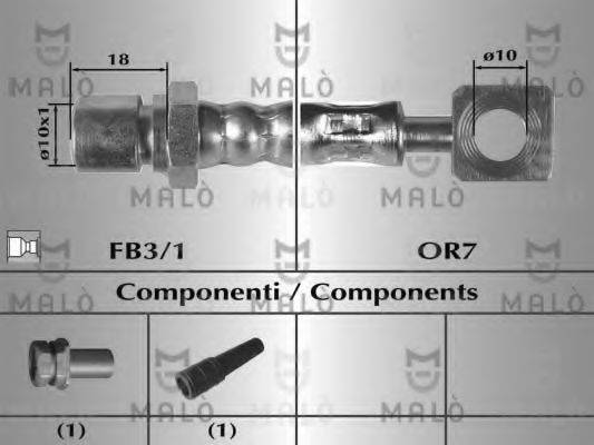 MALO 8619 Гальмівний шланг