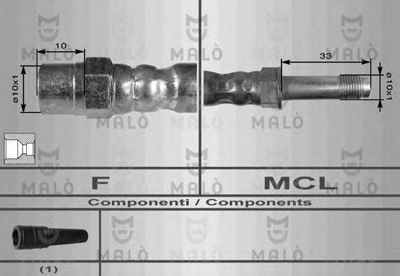 MALO 8912 Гальмівний шланг