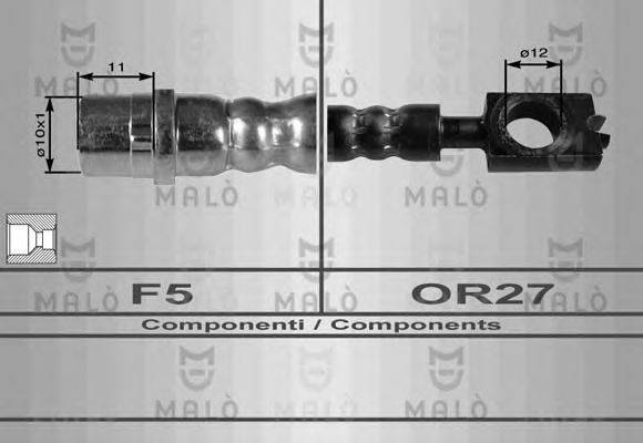 MALO 8968 Гальмівний шланг