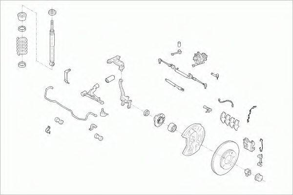 SACHS MERCECKLAFS011 Рульове управління; Підвіска колеса