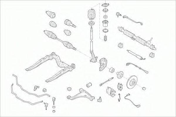 SACHS OPELASTRAFS011 Рульове управління; Підвіска колеса