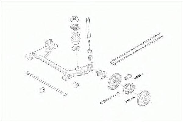 SACHS OPELASTRARS017 Рульове управління; Підвіска колеса