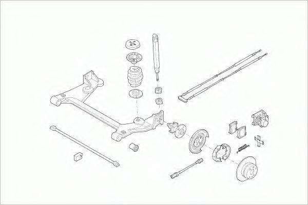 SACHS OPELASTRARS019 Рульове управління; Підвіска колеса