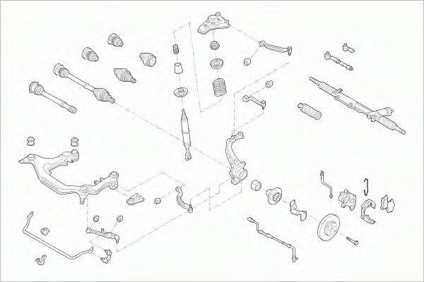 SACHS AUDIA4FS005 Рульове управління; Підвіска колеса