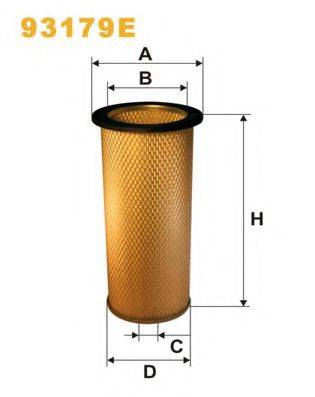 WIX FILTERS 93179E Повітряний фільтр