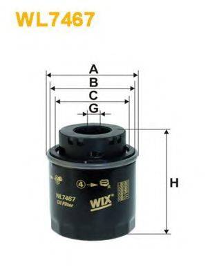 WIX FILTERS WL7467 Масляний фільтр