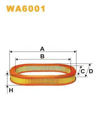 WIX FILTERS WA6001 Повітряний фільтр