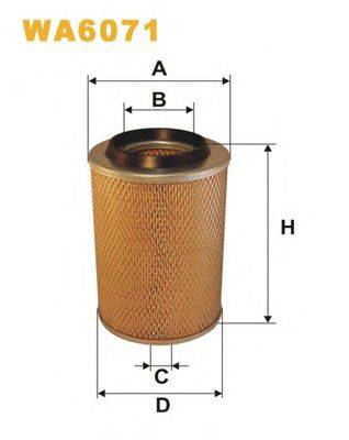 WIX FILTERS WA6071 Повітряний фільтр