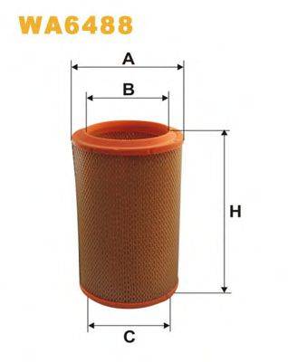 WIX FILTERS WA6488 Повітряний фільтр