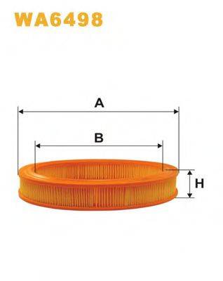 WIX FILTERS WA6498 Повітряний фільтр