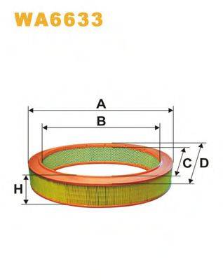 WIX FILTERS WA6633 Повітряний фільтр