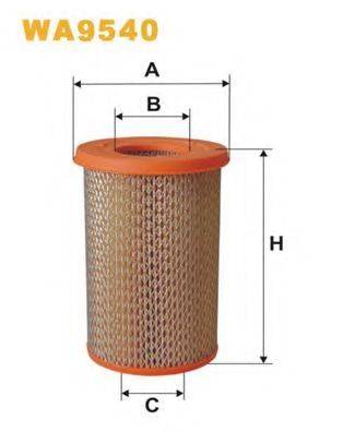 WIX FILTERS WA9540 Повітряний фільтр