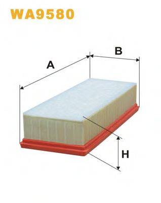 WIX FILTERS WA9580 Повітряний фільтр