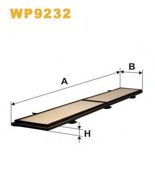 WIX FILTERS WP9232 Фільтр, повітря у внутрішньому просторі