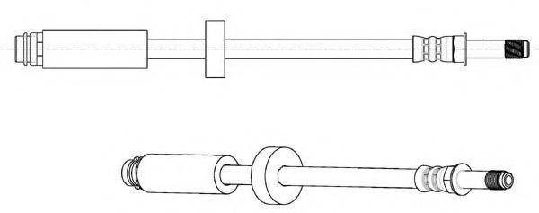 CEF 512702 Гальмівний шланг