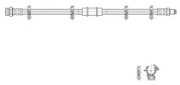 CEF 516978 Гальмівний шланг