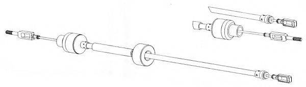 CEF CT01125 Трос, управління зчепленням